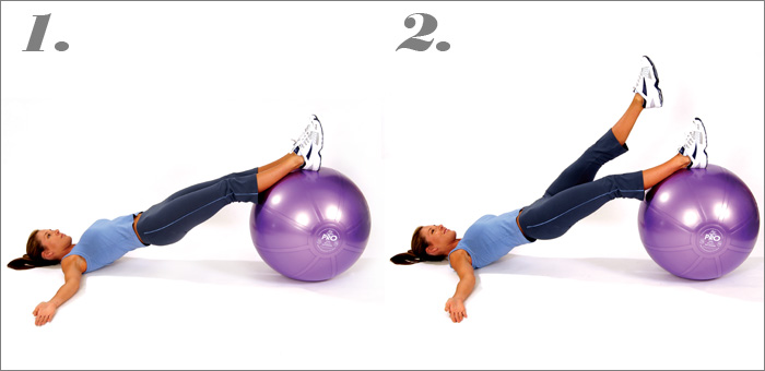 mediBall Exercises – Hip Extension Single Leg Lift